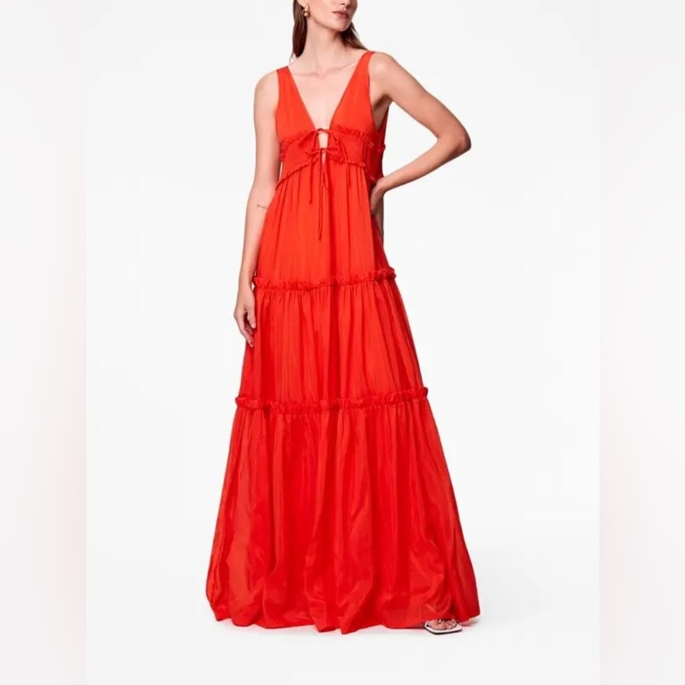 NICHOLAS
Myla Tie Maxi Dress red size 8